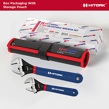Compact roll up storage pouch with labeled slots for 6 inch and 10 inch wrenches offering protection  organization  and portability Packaging_Pouch_Kit_Roll