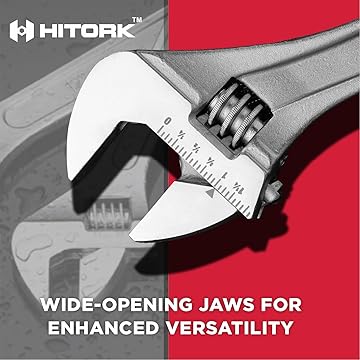 3-Piece Adjustable Wrench Set Of 10 Inch Crafted From CR-V Steel 3-Piece Adjustable Wrench Set