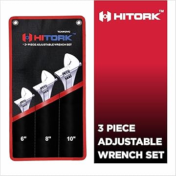 3 Piece adjustable wrench set with pouch 3 Piece adjustable wrench set with pouch
